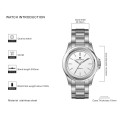Cuarzo de reloj de pulsera minimalista para mujeres