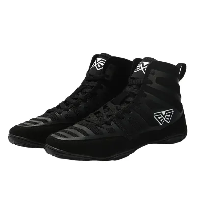 2024 Men's Boxing & Wrestling Shoes Kangfu Boots with Rubber Insole