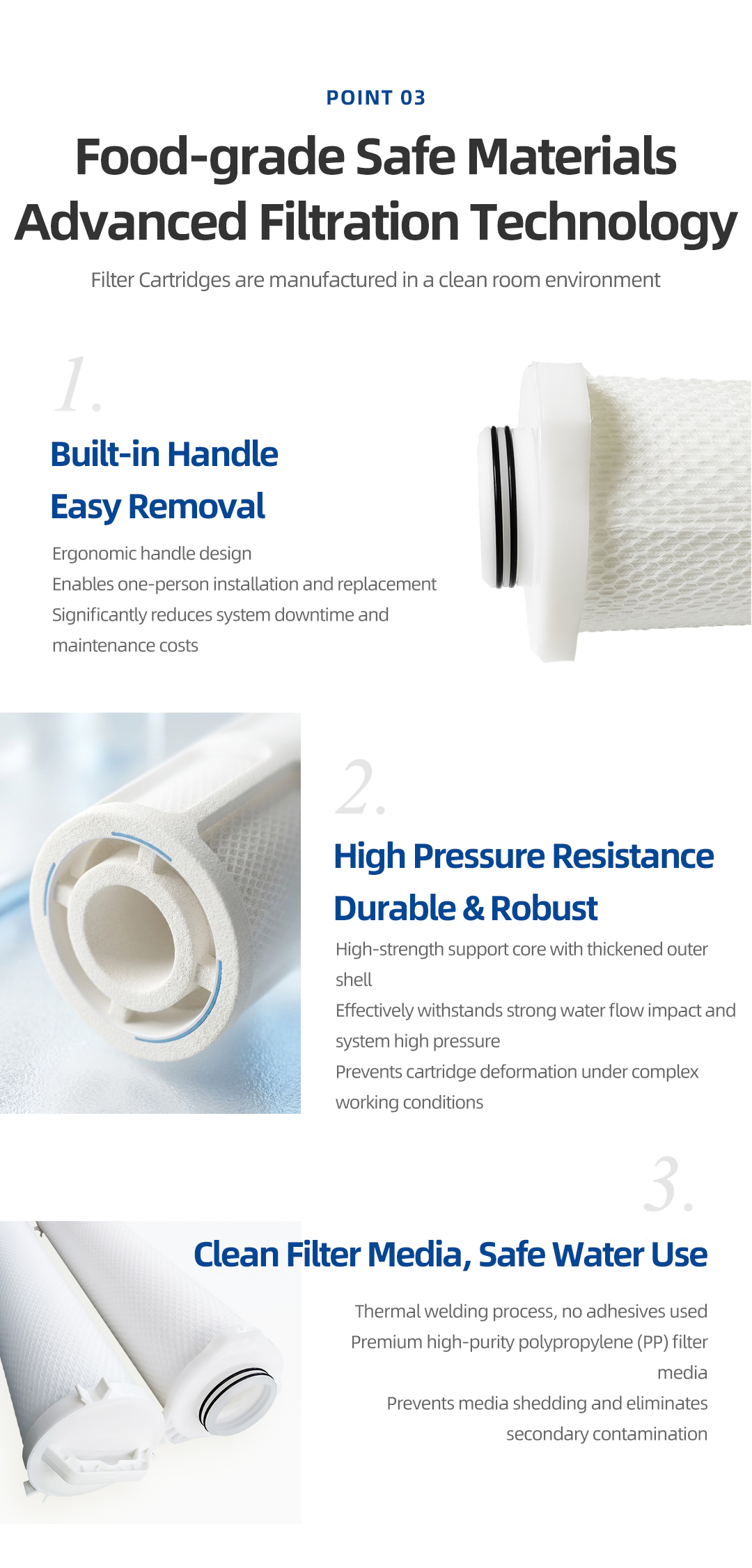 large flow filter cartridge