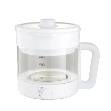 Latest Electric Glass Cooking Pot - 1.5L White Shell Hot Pot for Home Use