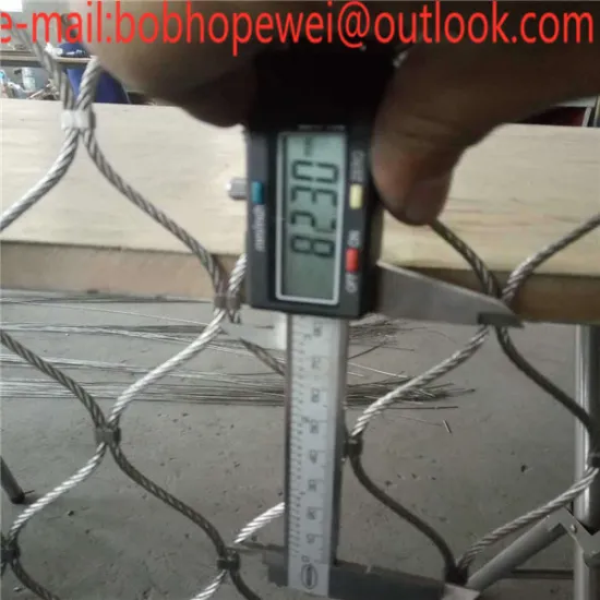 Flexible Stainless Steel Wire Cable Mesh Rope Mesh Stainless Steel Cable Balustrade Wire Rope Mesh