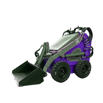 High-Quality Electric Mini Skid Steer Track Loader with Stump Grinder