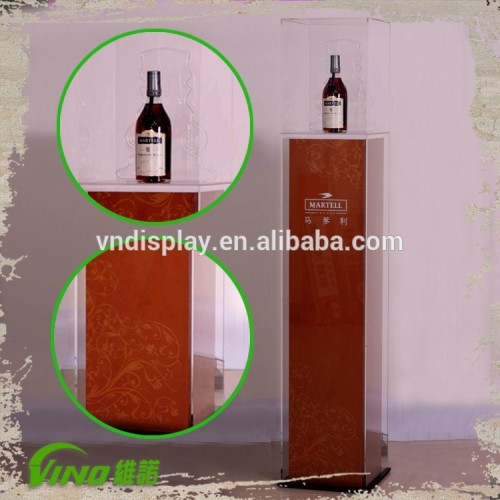 Plexiglass Acrylic Wine Liquor Display Case Unit , Wine Stands ...