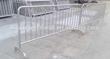 Galvanized steel crowd control barricade