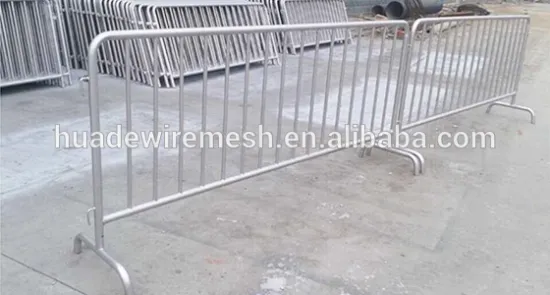 Galvanized steel crowd control barricade