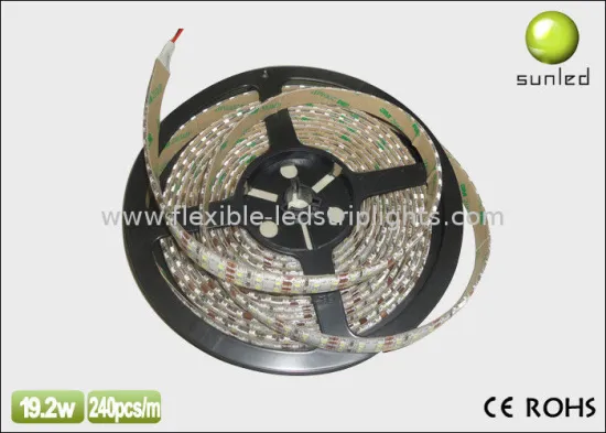 White Fpc Double Line Flexible Led Strip Lghts 3528 240 Led / M
