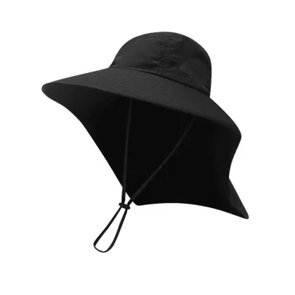 Large Brim Anti-Ultraviolet Sun Hat for Men - Full Face Protection Sunscreen Hat for Summer Outdoor Activities