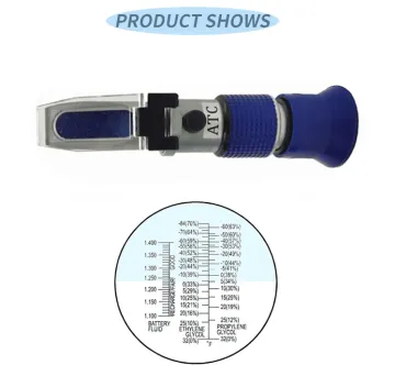 3-in-1 Car Propylene Glycol Coolant Battery Fluid Refractometer