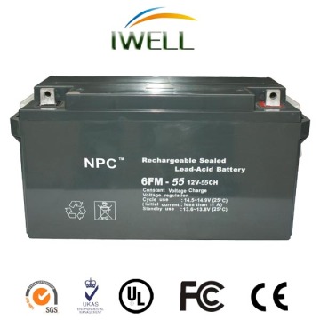 China manufacturer OEM brand Inverter AGM Vrla Battery 12v 55ah
