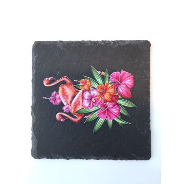 Wholesale Flower Pattern Slate Coasters and Potholders