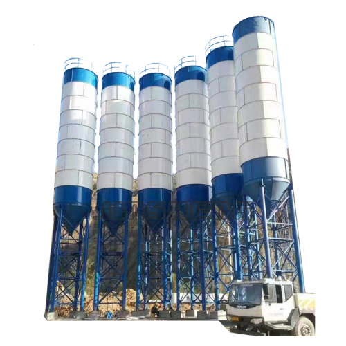 Planta de mistura de concreto 30m3 com silo de cimento aparafusado