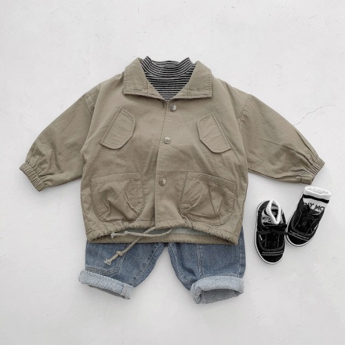 Jungen Silhouette langärmlige Jacke Casual Tops