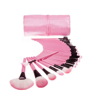 32 Pc Professional Cosmetic Tools Makeup Brush Set with PU Pouch - Wholesale