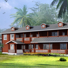 wood house with low price