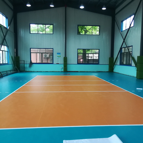 Pavimentazione sportiva per campi da pallavolo con superficie in polypite in PVC