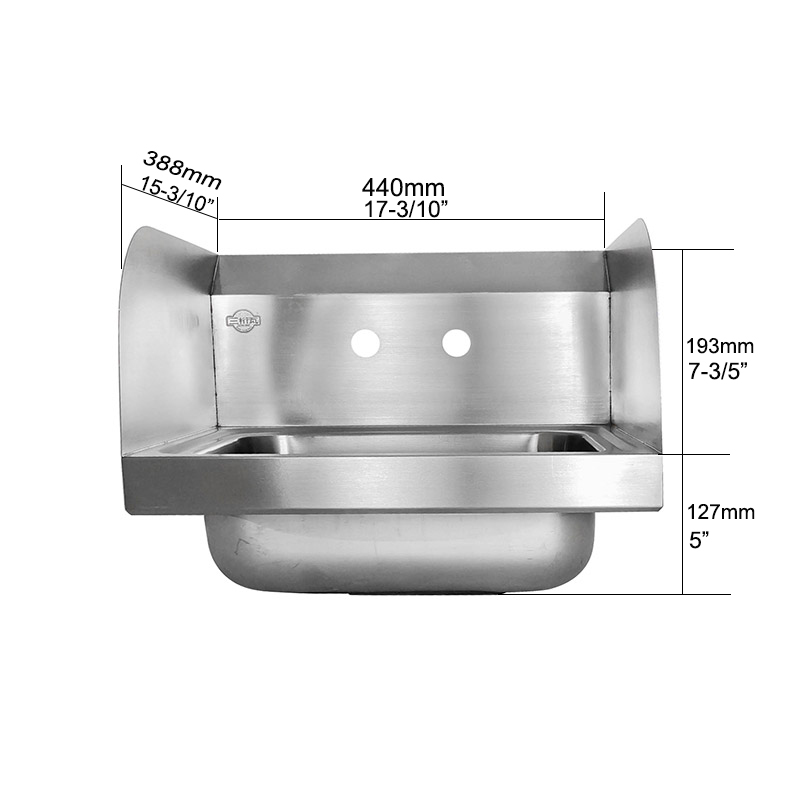 wall mount hand sink_PWB179-443933 size