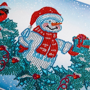 40*30 Christmas Snowman Diamond Painting Decorative Painting