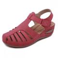 Kvinnor PU High Heel Roman Sandaler Comfy Summer