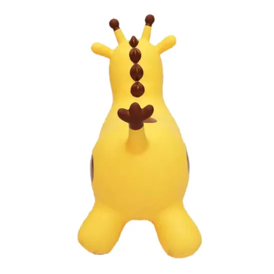 Inpany Bouncy Giraffe Hopper Inflatable Jumping Giraffe Bouncing Animal Toys J0PF