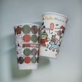 Copos de papel quentes com logotipo personalizado ecológico de 22 onças