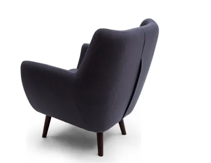 Nordic household solid wood leisure poets sofa