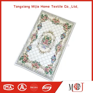 Manufactory Machine-made Washable Ground Mat Anti-slip Single Chenille Jacquard Floor Mat Price