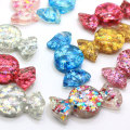 100 pièces Kawaii résine paillettes enveloppé bonbons dos plat résine Cabochon Scrapbooking ajustement téléphone décor embellissements accessoires de bricolage