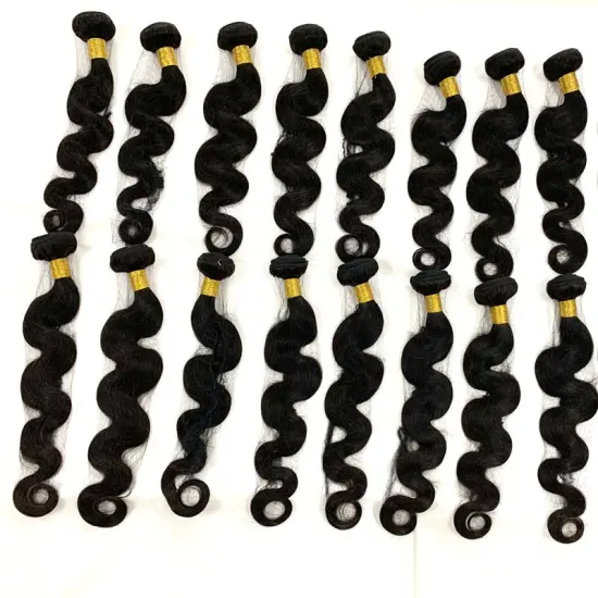 Factory Virgin Burmese Remy Human Hair Extensions Bundles Raw Unprocessed Vietnamese Virgin Burmese Hair