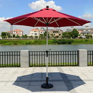 FEAMONT Customized 6K Hand Cranked Steel Garden Outdoor Parasol