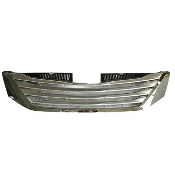 Half Chrome Silver Japanese Grills Front Bumper Grill Accessories Kit for Toyota Sienna 2012-2017