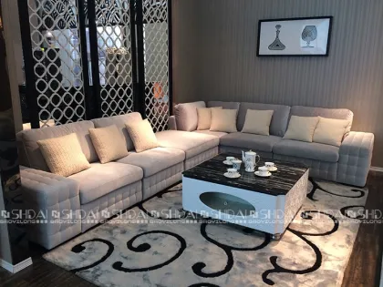 Best selling european style fabric corner furniture sofa set