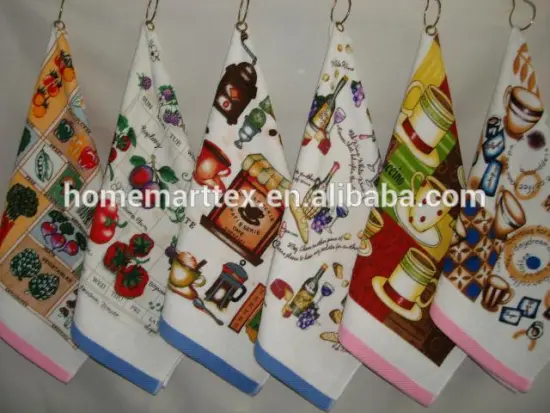 cotton printed kitchen towel/tea towel softextile wholesale made in China