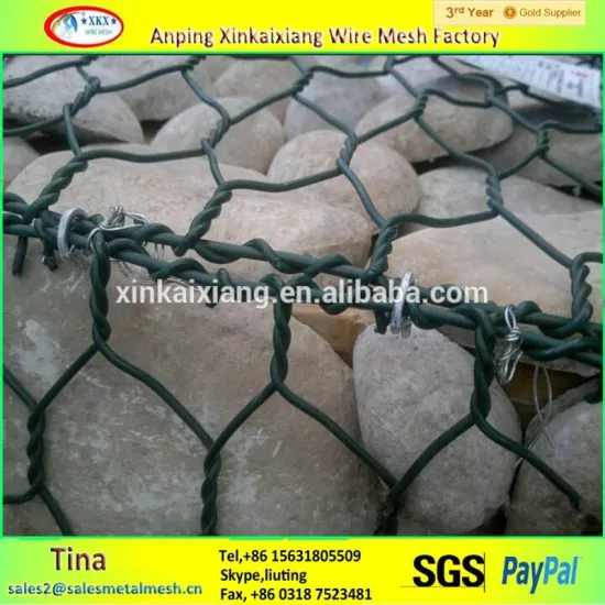 Hexagonal galvanized welded gabion protective mesh, gabion box