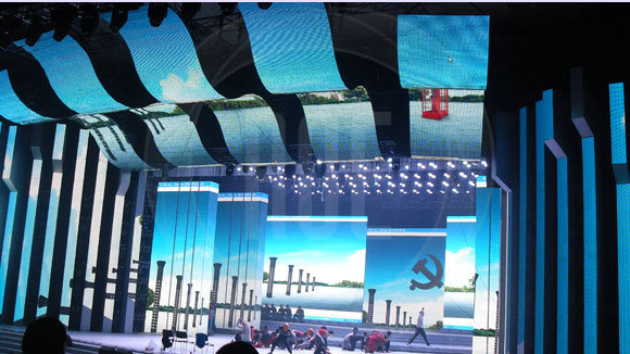 LED curtain display