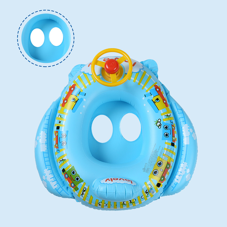 Inflatable baby swim seat in the squirrel's shape