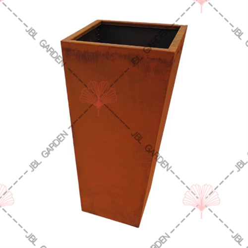 Long Corten Metal Planter Box