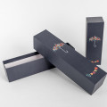 Cardboard gray umbrella gift box with logo