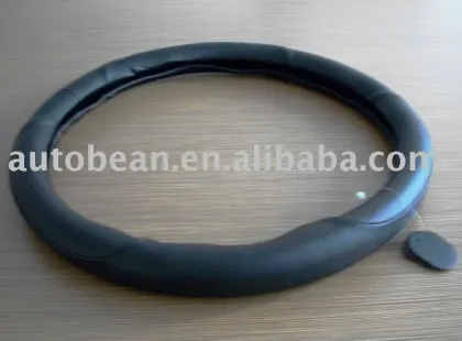genuine leather steering wheel cover
