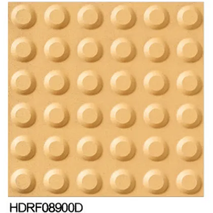 yellow glazed ceramic floor tactile tile pedestrian paving tiles