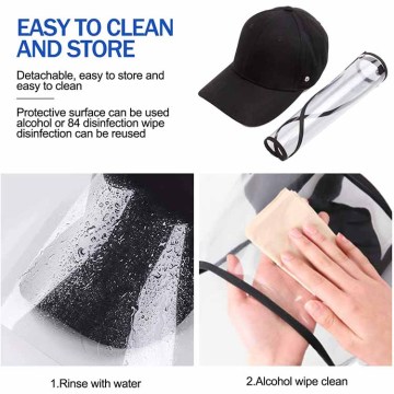 Face Shield Hat Splash Protective Anti Spitting Masker