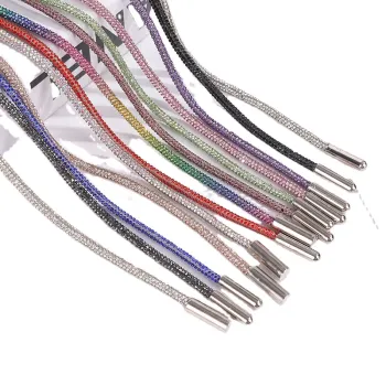 Wholesale 6mm Round 138CM Rhinestone Drawstring for DIY Clothing Accessories