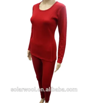 Ladies' Merino wool Blouses &Tops Underwear Suit