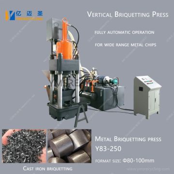 Cast Iron Turnings Metal Briquetter Machine