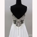 lace embroidery decorative backless mermaid bride wedding dress