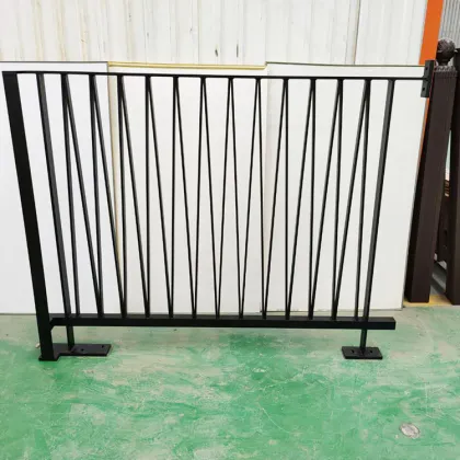 100% aluminum alloy superior strength Powder-coated Black Aluminum Railing