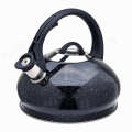 Black Marble coating stainless steel whistling tea kettle