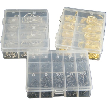 Υψηλής ανθρακούχου χάλυβα σετ - 100pcs/box μικτά μεγέθη #3- #12 (μαύρο/χρυσό/ασήμι)