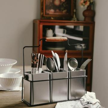 Tieyi hand-held chopsticks cutlery storage bucket