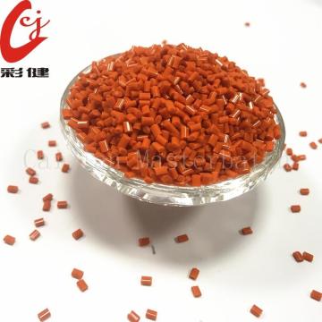 Orange Multicolour Masterbatch Granules