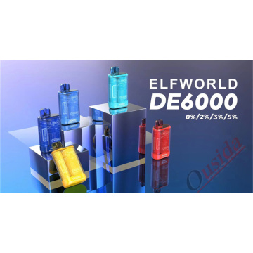 Disposable Vape E-Cigarettes ElfWorld DE6000